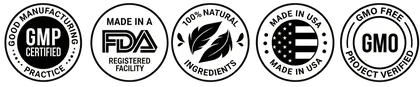 Made in USA, FDA-registered, natural, GMO free